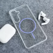 Maska Mag Case Clear Slim za Samsung S25/ S931B ljubicasta