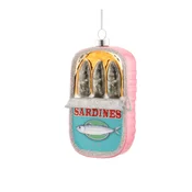 Steklen okrasek za jelko 7 cm Can of Sardines – Sass & Belle