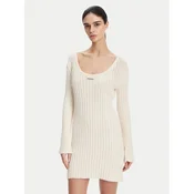 PINKO Pletena obleka 105301 A2N7 Écru Regular Fit