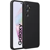 shumee Ovitek za Samsung Galaxy A32 5G mat ovitek, mat tanek hrbtni del, črn + steklo