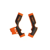 (RTECH) 2025/12 ŠČITNIKI OKVIRJA (KOMPLET) BI-MATERIAL SUPER GRIP KTM SX 65 16-24 BARVA ORANŽNA/ČRNA