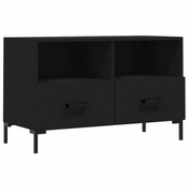 TV ormaric crni 80 x 36 x 50 cm od konstruiranog drva