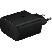 EP-TA845XBE Samsung USB-C 45W Putni punjac + USB-C/USB-C podatkovni kabel Crni (Oštecena ambalaža)