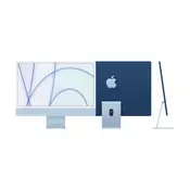 Apple iMac (4 5 K Retina  24 "   2021) - M1 cip  8 GB RAM-a  512 GB SSD  8-jezgreni GPU  plavi