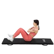 Northix Gimnastična zložljiva vzmetnica, 1800x600 mm, črna