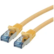 ROLINE Roline 21.15.2972 RJ45 omrežni kabel\, Patch kabel CAT 6a S/FTP 0.30 m rumena 1 kos, (20420420)