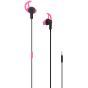 Sportske slušalice s mikrofonom TNB - Sport Running, ružičasto/crne