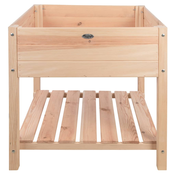 Esschert Design Visoka greda svetel les XL