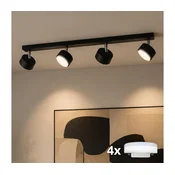 Brilagi - LED RGB prigušiva spot svetiljka MONO 4xGX53/14W/230V Wi-Fi Tuya crna