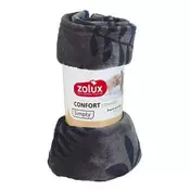 Posteljna odeja COCOON 100x75cm antracit z vzorcem Zolux
