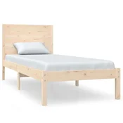 Vidaxl Posteljni okvir trden les 75x190 cm