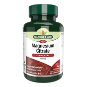Natures Aid Magnezijev citrat 119 mg z Vitaminom B6, 60 kapsul