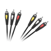 CABLETECH Prikljucni kabel RCA 3x - RCA 3x, 1m Eco-line