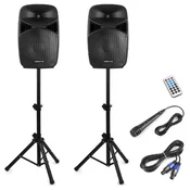 VONYX AKTIVNI ZVOČNIK VPS122A Plug & Play 800W set s stojalom in mikrofonom