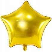 Folija balon STAR, 48 cm, zlat, 1 kos.