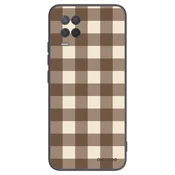Silikonski črni ovitek za Realme 8 5G - Brown grid