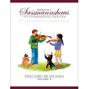 Saßmannshaus / Sassmannshaus Early Start on the Viola Volume 4 Note