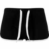 Ženske kratke hlače URBAN CLASSICS - Francoski Terry - TB363 - blk/wht
