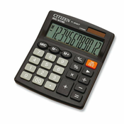 Citizen Calculator SDC812NR, crni, stolni, dvanaest znamenki, dvostruko napajanje