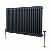 MONSTER Tradicionalni radiator z 2 stolpcema - 600 x 1012 mm - antracitno siva, (21569977)