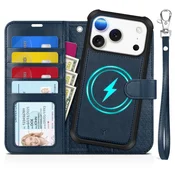 Infostyle TUCCH preklopna torbica denarnica iPhone 17 Pro – snemljiva, temno modra