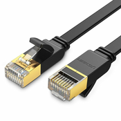MREŽNI KABL UGREEN NW106 Ethernet RJ45 Flat network cable , Cat.7, STP, 10m (Black)
