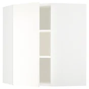 METOD Ugaoni zidni element s policama, bela/Vallstena bela, 68x80 cm