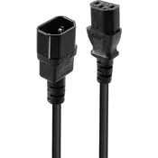 Lindy 30320 napajalni kabel črne barve 0,5 m C14 plošča C13 plošča