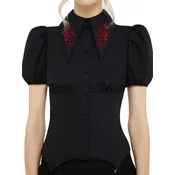Ženska srajca KILLSTAR - Roses Despair - Black - KSRA013588