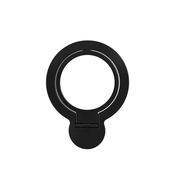 Techsuit - MagSafe telefonski prstan (MPR4) - okrogla oblika - aluminijeva zlitina - črna