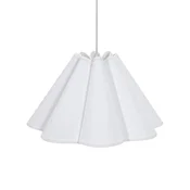 PR Home Klasično viseče svetilo, bombaž, belo, O 21 cm - Dnevna soba/jedilnica - Skandinavski - bela - Tkanine/tekstil