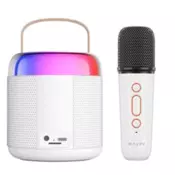 Bavin Mini karaoke zvucnik sa mikrofonom bela - BM-19 bela