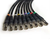 Infinitek DIN 1.0/2.3 to BNC (F) for Decklink QUAD 0,3m (9pcs)