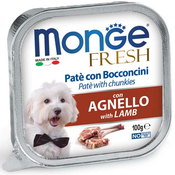 Monge Pašteta za pse sa komadićima mesa Fresh Pate, 100 g - jagnjetina