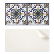 shumee Samolepilna vinilna stenska obloga z vzorcem rastlin in ornamenti 10x40x20 cm