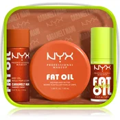 NYX Professional Makeup Fat Oil Body set za telo z vonjem Caramelt Mami 3 kos