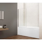 LORO Bath Screen 650mm, clear glass - Gelco - 24 - 650 - 1500 - 6 - 14