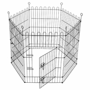 Ograda Dog Park Black Lux 6 delov, M - 61x76 cm