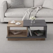 Hanah Home Klub sto Consept 90x36x45cm Antracit-Hrast