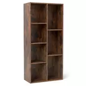 COSTWAY 7-stopenjska prostostoječa knjižna omara Knjižna omara Library, (5000177421)