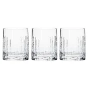 3-piece whiskey glass set, made of glass, 355ml, Oak - Borgonovo