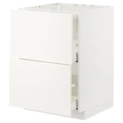 METOD / MAXIMERA Pod.el.za gr.plocu/ug.asp.s fiokom, bela/Veddinge bela, 60x60 cm