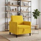 Vidaxl Sofa s shrambo Rumena 72 x 78 x 87 cm Poliester