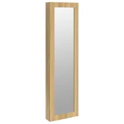 Vidaxl Omarica za nakit z ogledalom stenska 30x8,5x106 cm