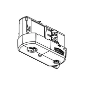 GLOBAL 3-kanalni večnamenski adapter Noa, nosilnost 5 kg, črn - črna - Kovina