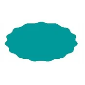 shumee Etiketa za kozarec 5,5x3 cm za marmelado 80 kosov, turkizna mat