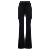 Serena Silueta Hlače Velvet flared trousers črna