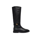 Calvin Klein Zimski škornji Square High Boot Lth Mg Hdw HW0HW03187 Črna