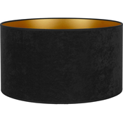 Duolla - Univerzalni abažur VELVET za E27, precnik 35 cm, crna/zlatna