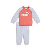 Puma Minicats Essentials Raglan Crew Shirt Set Toddler, Blue, Size 6-9M, Clothing